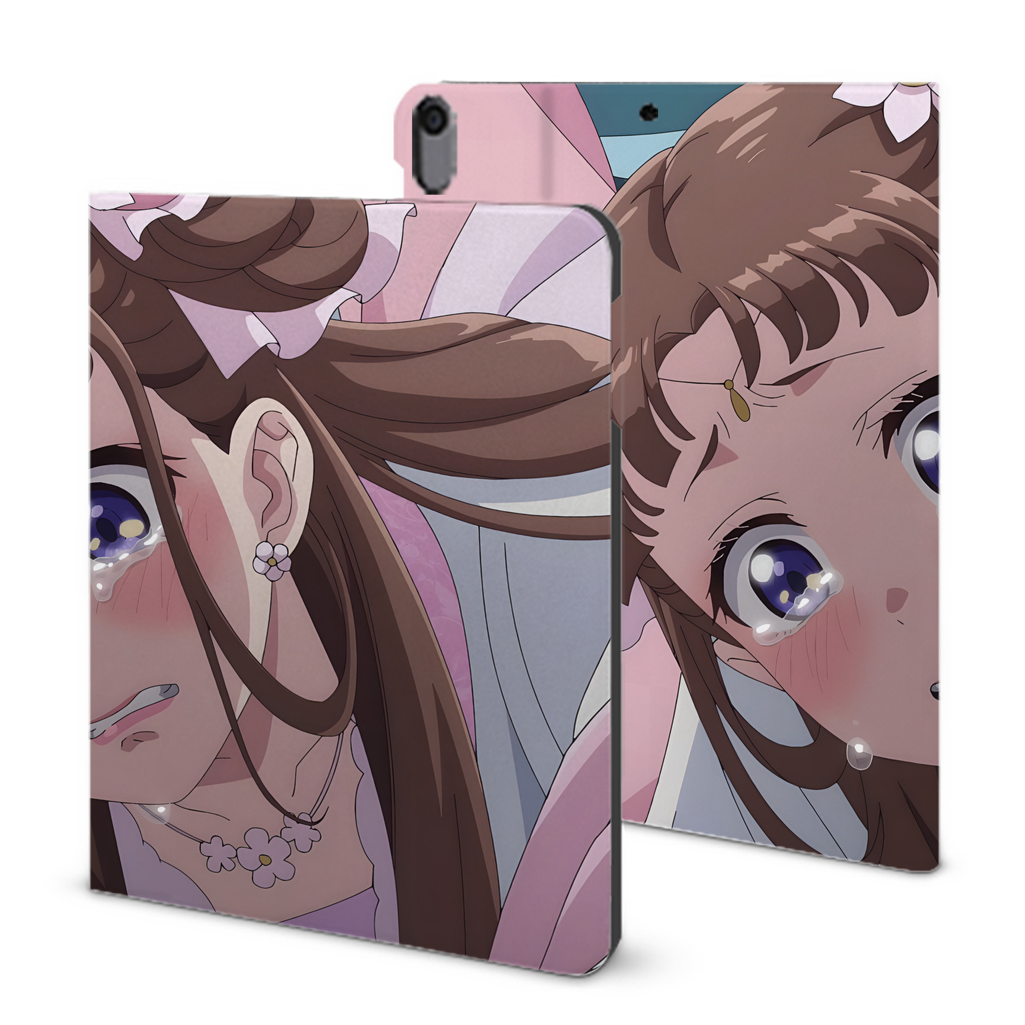 （画像用） 薬屋のひとりごと The Apothecary Diaries IPad ケース ブック型 PUレザー TPU 耐衝撃 軽量 薄型 ペン収納なし 全面保護 IPad 各モデル対応